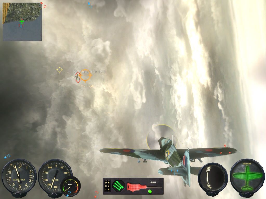 Combat Wings: Battle of Britain (Windows) screenshot: Messerschmitt Bf-109E
