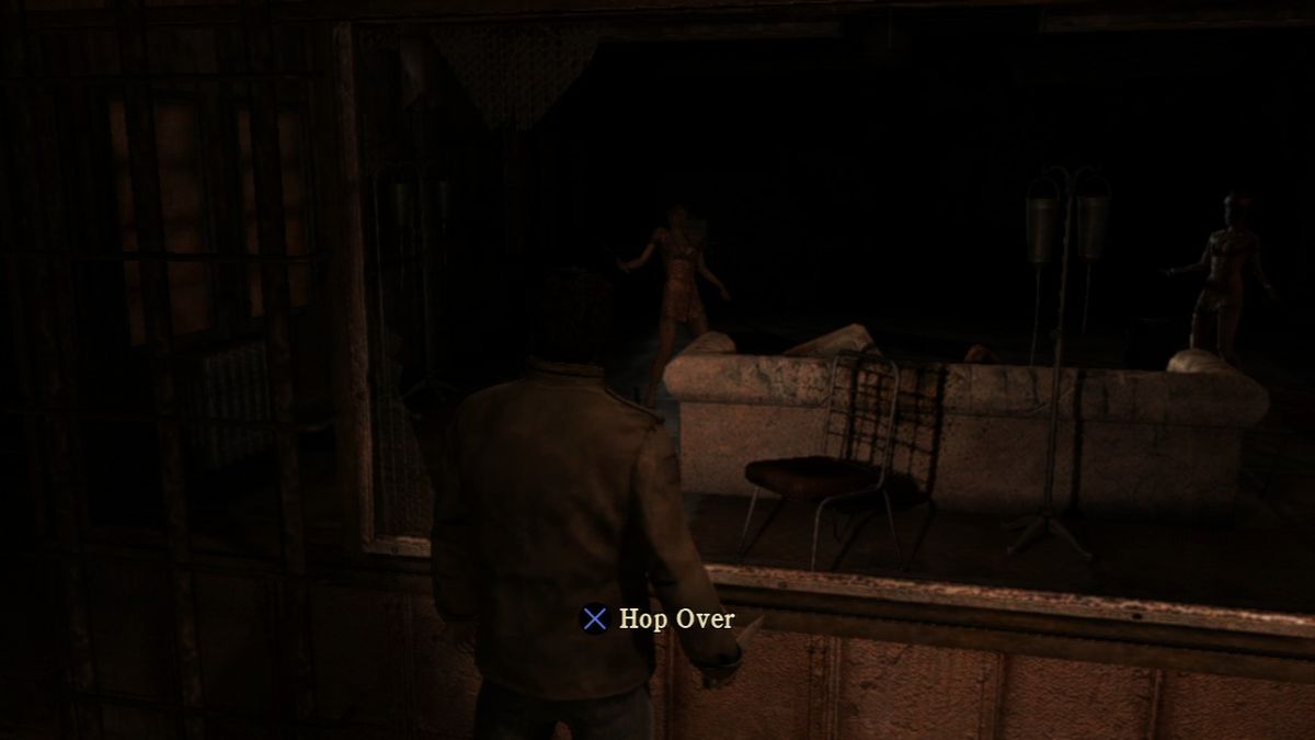 Silent Hill: Homecoming (PlayStation 3) screenshot: Hop over where two nurses are patiently waiting to give you a treatment.