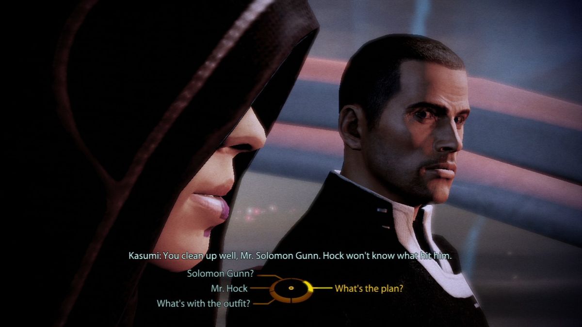 Mass Effect 2 (PlayStation 3) screenshot: Kasumi: Stolen Memory - On a mission for Kasumi, a thief who joined your ranks