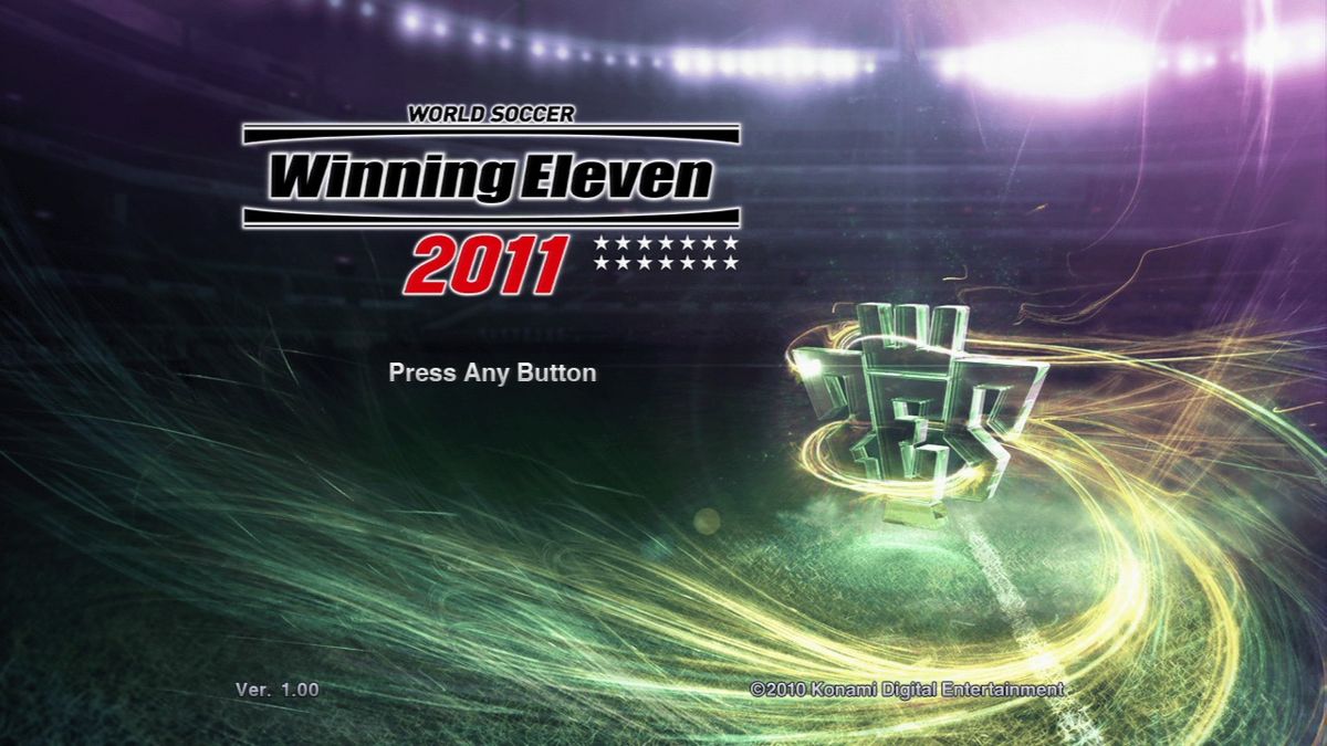 PES 2011: Pro Evolution Soccer (PlayStation 3) screenshot: Main title.