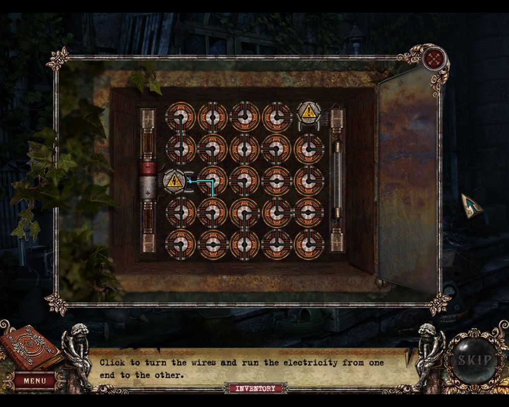 Fear for Sale: Mystery of McInroy Manor (Macintosh) screenshot: Electrical panel puzzle