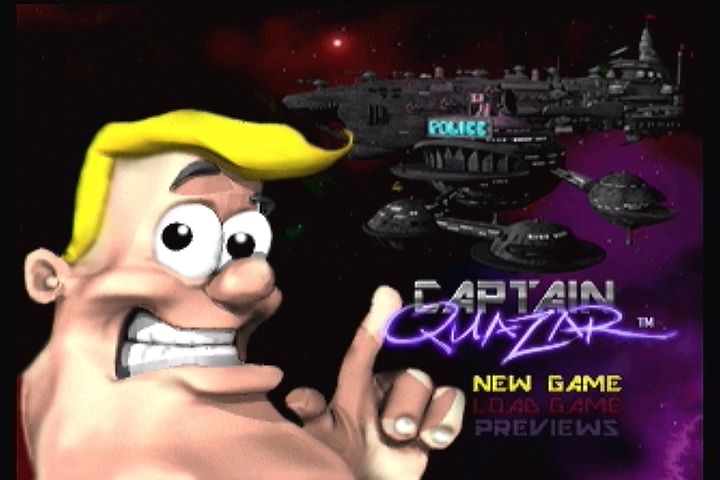 Captain Quazar (3DO) screenshot: Main menu
