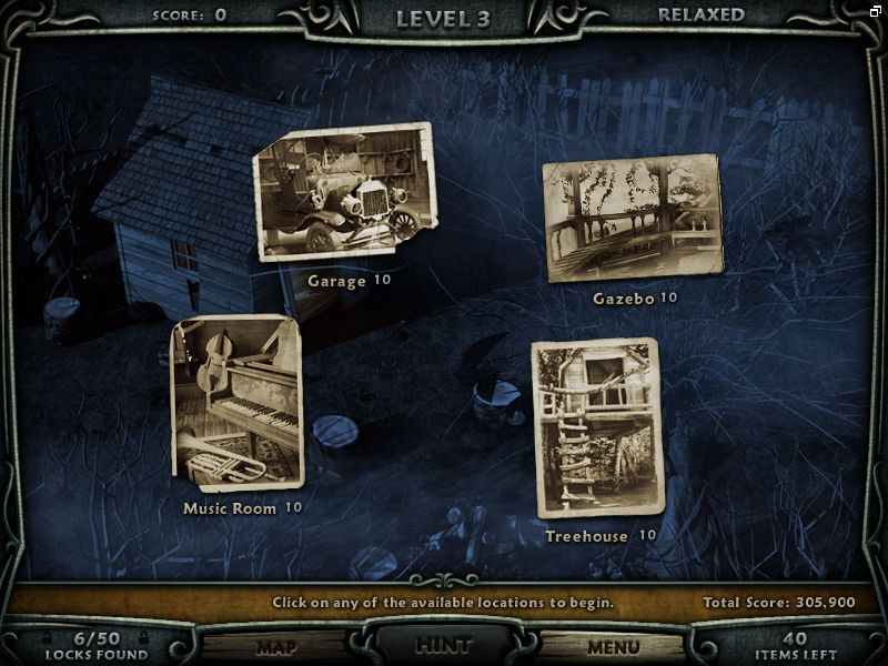 Escape Rosecliff Island (Macintosh) screenshot: Level 3 map