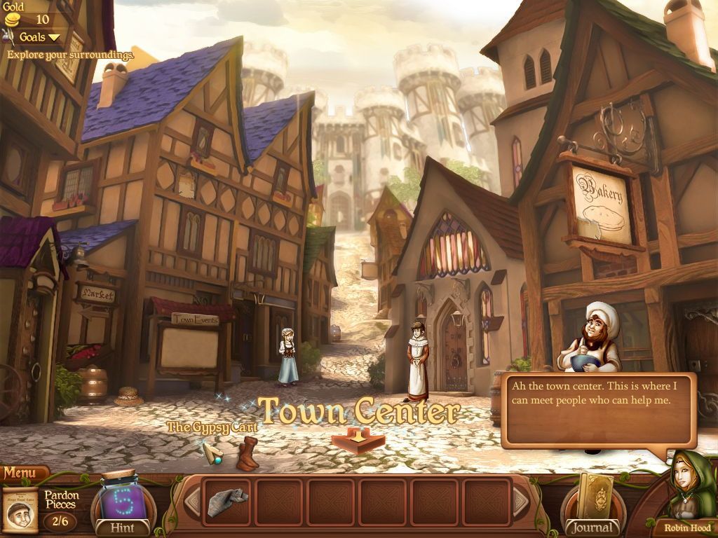 Robin's Quest: A Legend Born (Macintosh) screenshot: Town Center