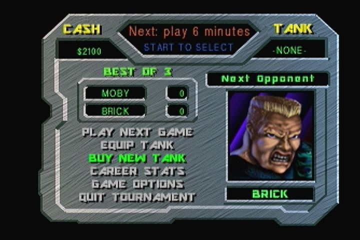 BattleSport (3DO) screenshot: Tournament mode main menu.