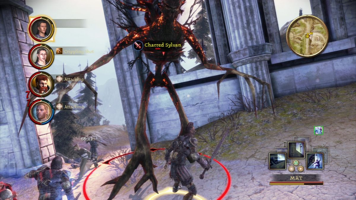 Dragon Age: Origins - Awakening (PlayStation 3) screenshot: Some trees are quite unfriendly.