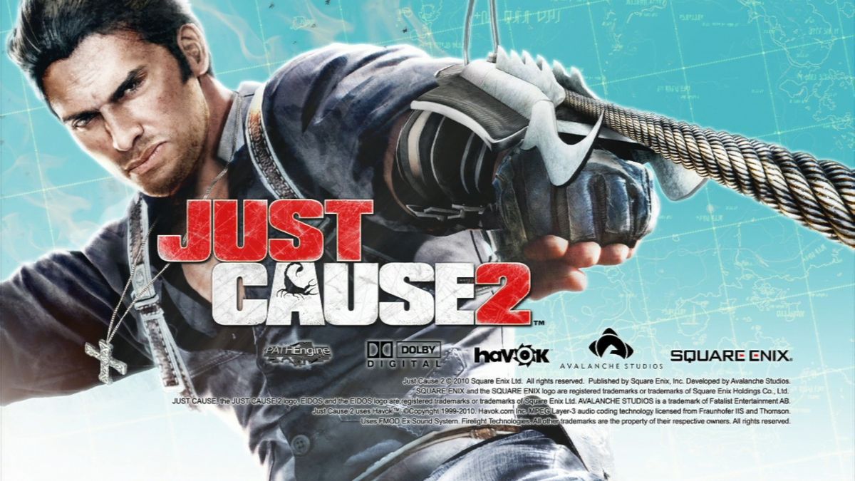 Just Cause 2 (PlayStation 3) screenshot: Splash screen.