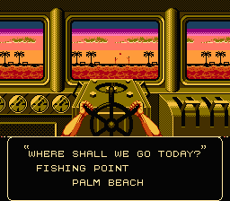 The Blue Marlin (NES) screenshot: Should I choose this location?