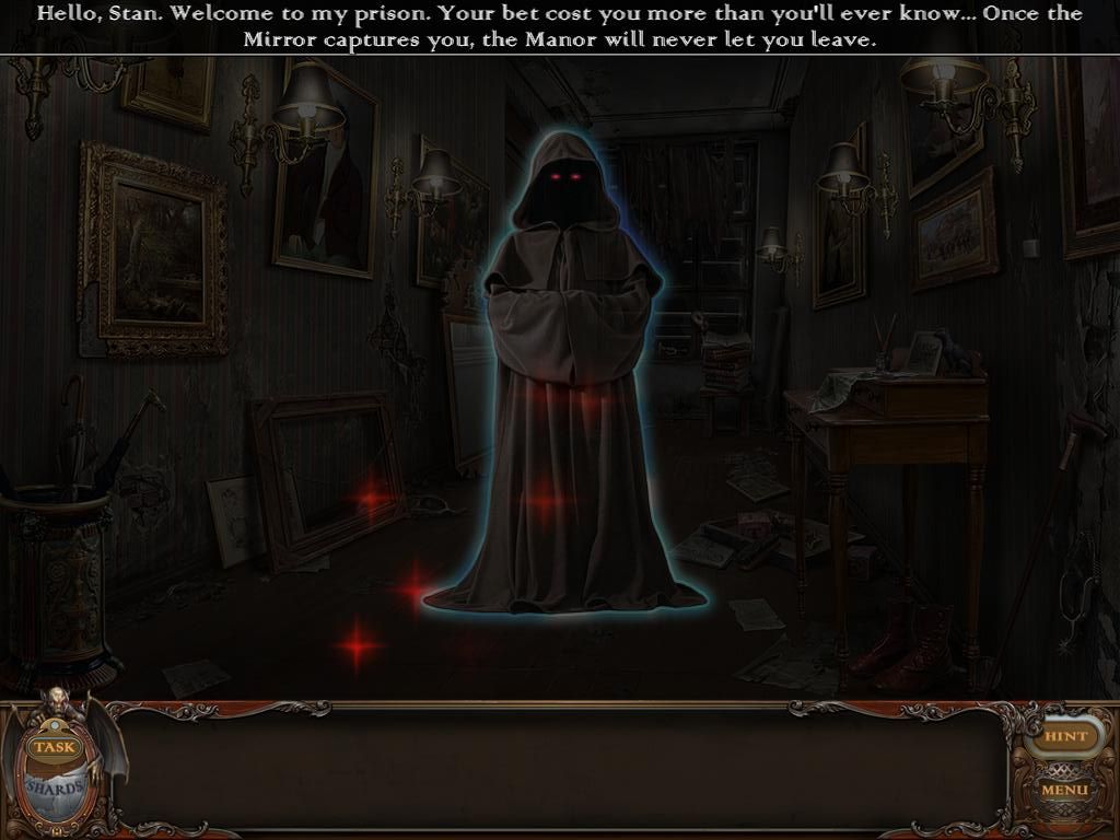 Haunted Manor: Lord of Mirrors (iPad) screenshot: Hooded ghost