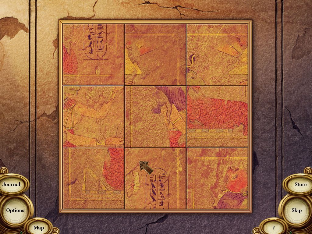 Curse of the Pharaoh: Tears of Sekhmet (Macintosh) screenshot: Tile mini puzzle