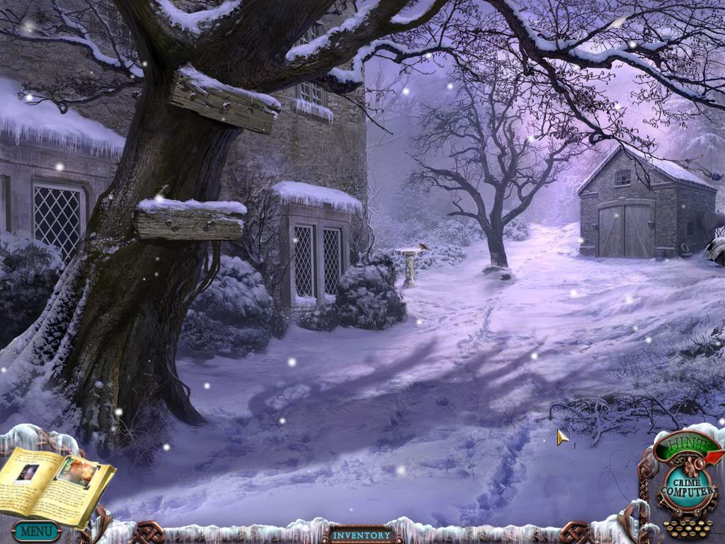 Mystery Case Files: Dire Grove (Macintosh) screenshot: Side of house and garage