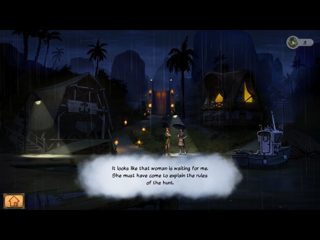 Eden's Quest: The Hunt for Akua (Macintosh) screenshot: Island dock
