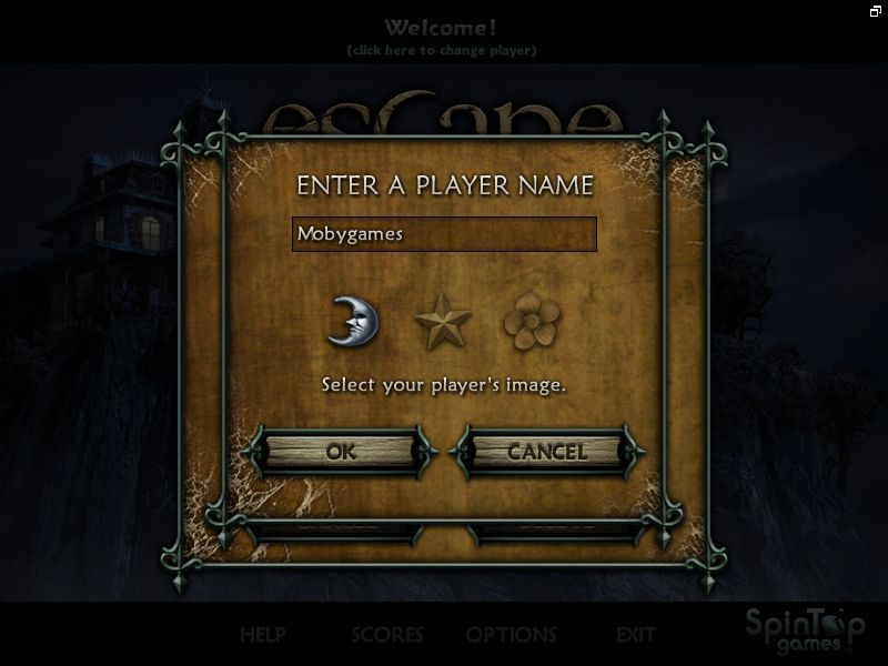 Escape Rosecliff Island (Macintosh) screenshot: Player name