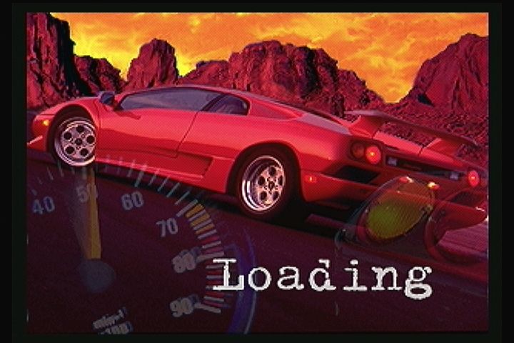 The Need for Speed (3DO) screenshot: Loading screens. More car porn.