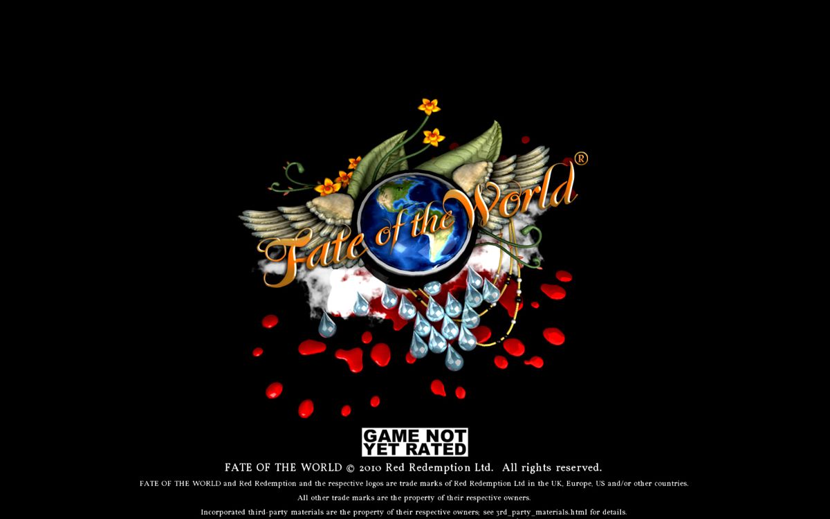 Fate of the World (Windows) screenshot: Title screen