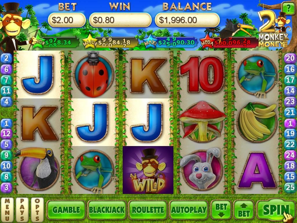 Monkey Money 2 (Windows) screenshot: I won some money.