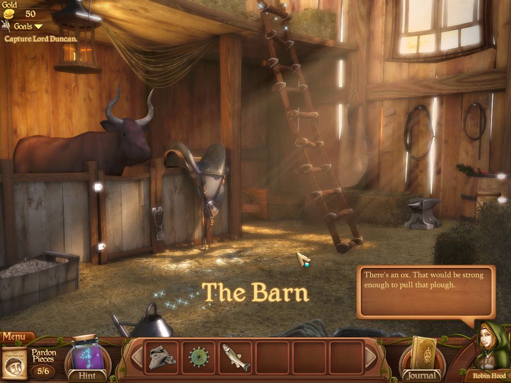 Robin's Quest: A Legend Born (Macintosh) screenshot: The Barn