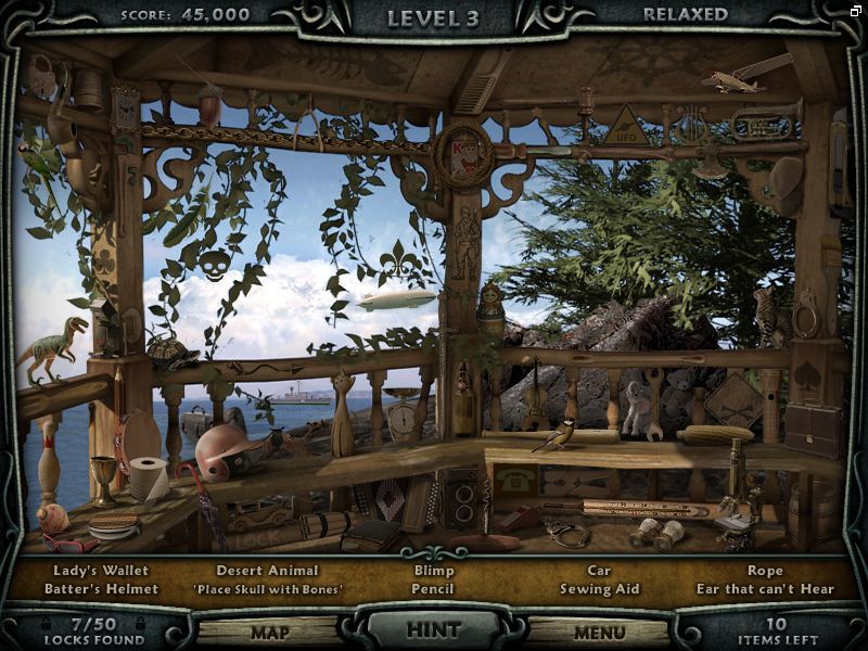 Escape Rosecliff Island (Macintosh) screenshot: Gazebo - objects