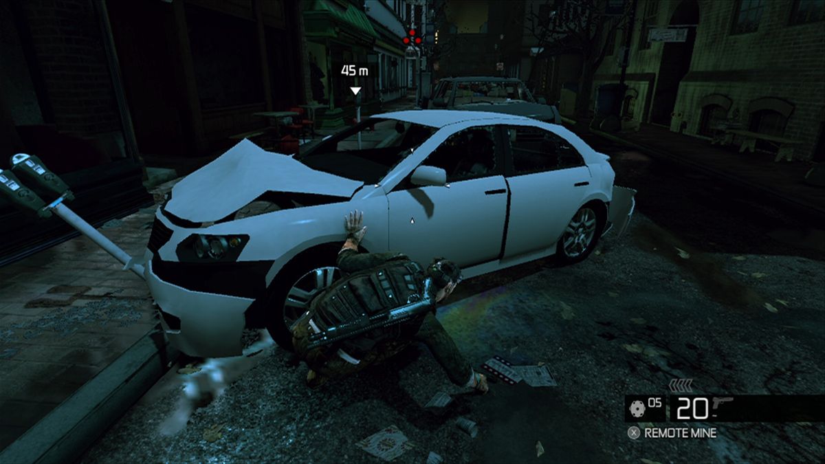 Tom Clancy's Splinter Cell: Conviction (Xbox 360) screenshot: The city is in turmoil.
