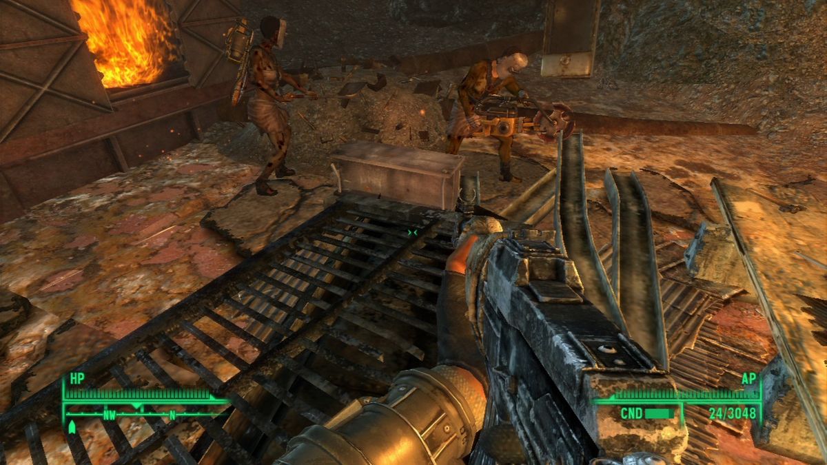 Fallout 3: The Pitt (PlayStation 3) screenshot: Even though they are fighting with a deadly disease, slaves are forced to work until the cure is found.
