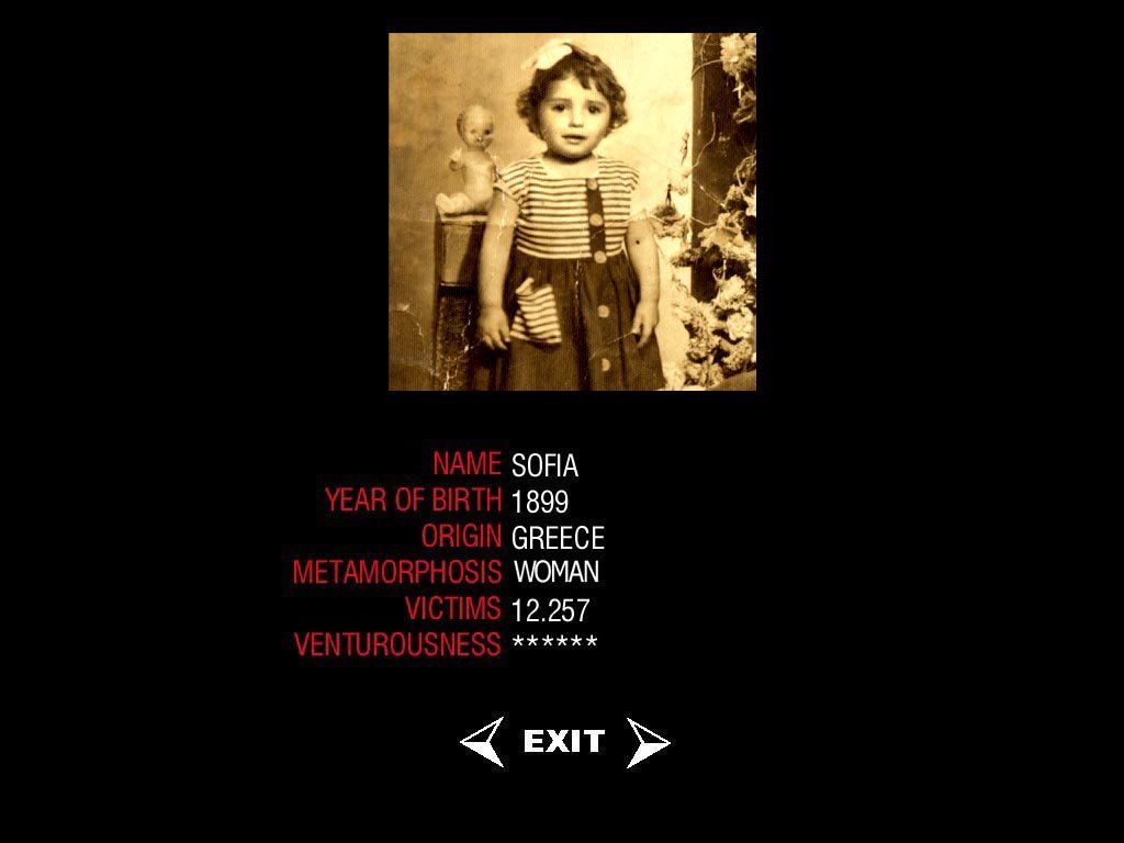 Erevos (Windows) screenshot: Baby Sofia's Information Page