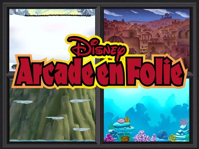 Disney's Arcade Frenzy (Windows) screenshot: Splash screen (French)
