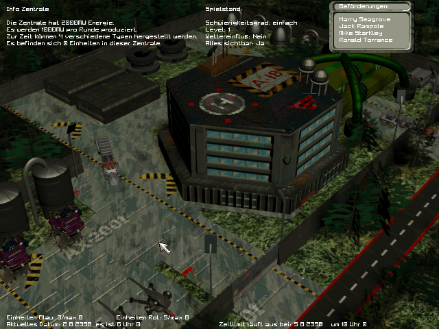 Space Marines: Der stählerne Kaiser (DOS) screenshot: Taking a look at our headquarters