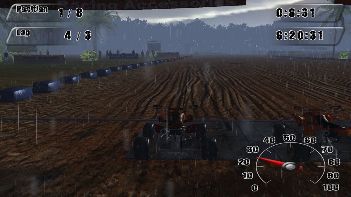 ATV GP (Windows) screenshot: Uhm, what the hell happens here?