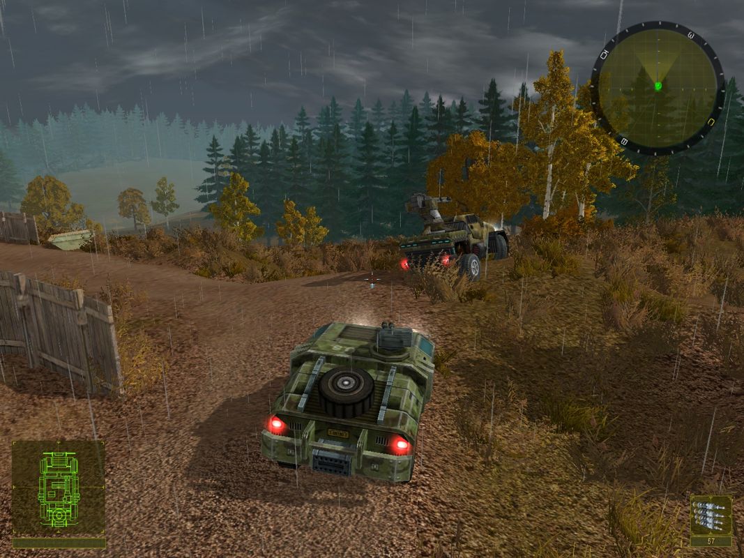 2025: Battle for Fatherland (Windows) screenshot: As you might notice my truck is stolen from US forces.