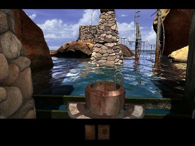 Myst III: Exile (Macintosh) screenshot: Voltaic Isle from the power plant