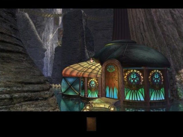 Myst III: Exile (Macintosh) screenshot: J'nanin - Greenhouse at the bottom of the caldera