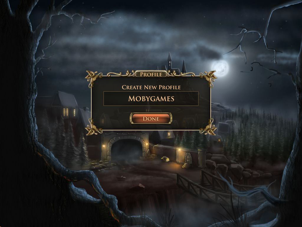 Nightfall Mysteries: Curse of the Opera (Macintosh) screenshot: Player name