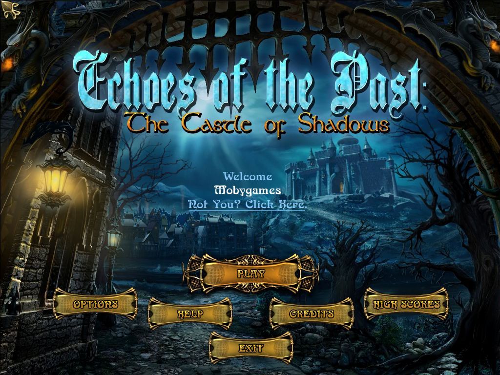 Echoes of the Past: The Castle of Shadows (Macintosh) screenshot: Title / main menu