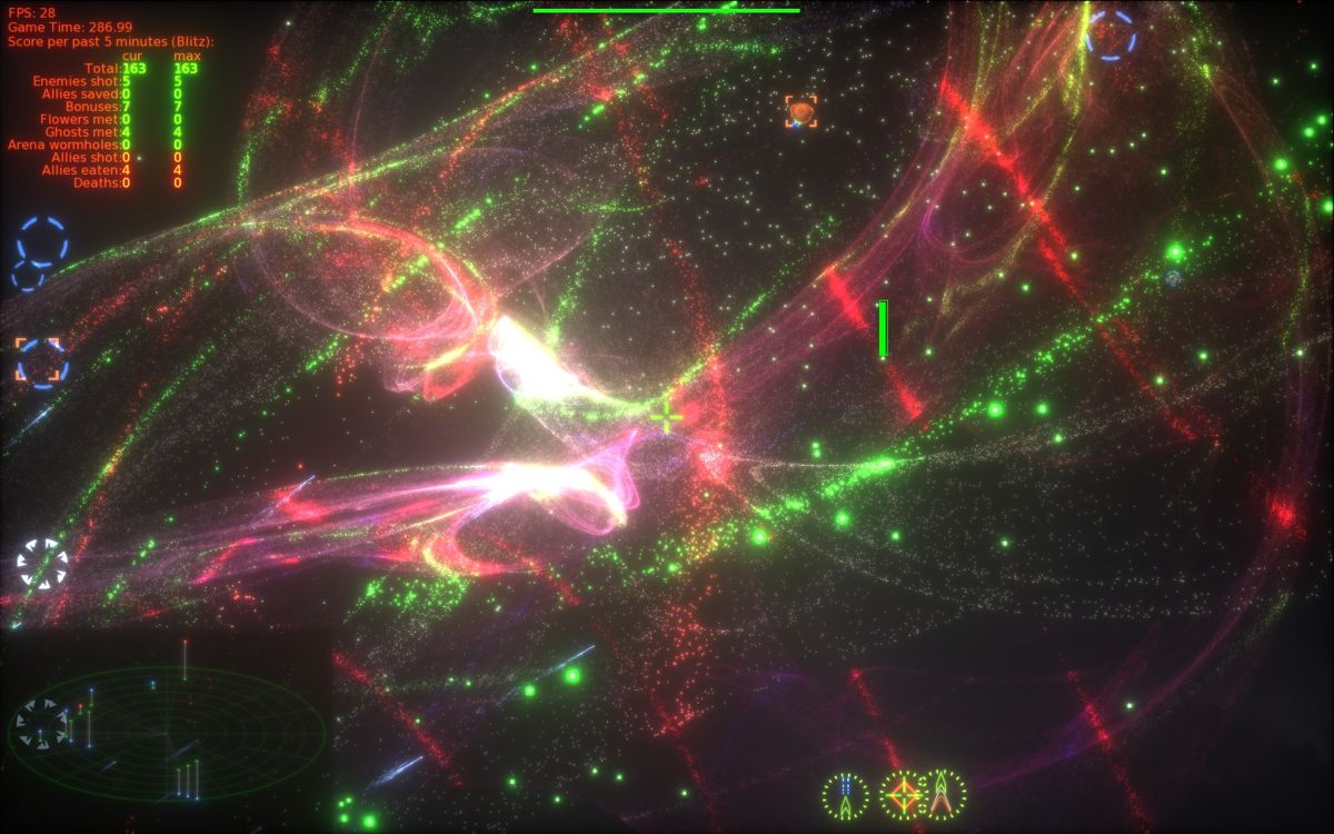 The Polynomial: Space of the Music (Windows) screenshot: Space disco, pt 1