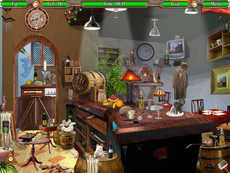 Mysteryville (Macintosh) screenshot: Bar - objects