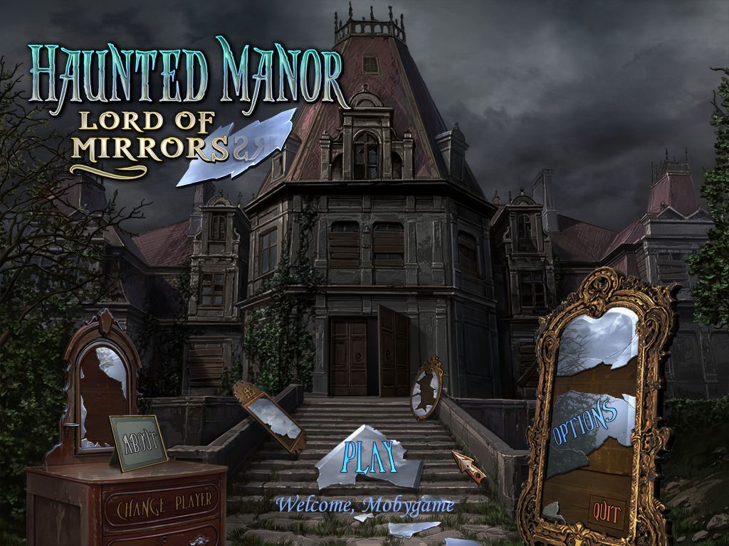 Haunted Manor: Lord of Mirrors (Macintosh) screenshot: Title / main menu
