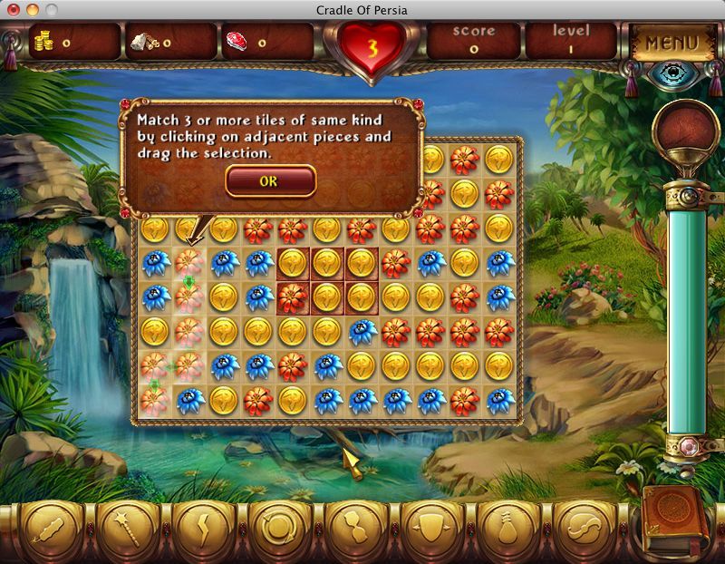 Cradle of Persia (Macintosh) screenshot: Game start