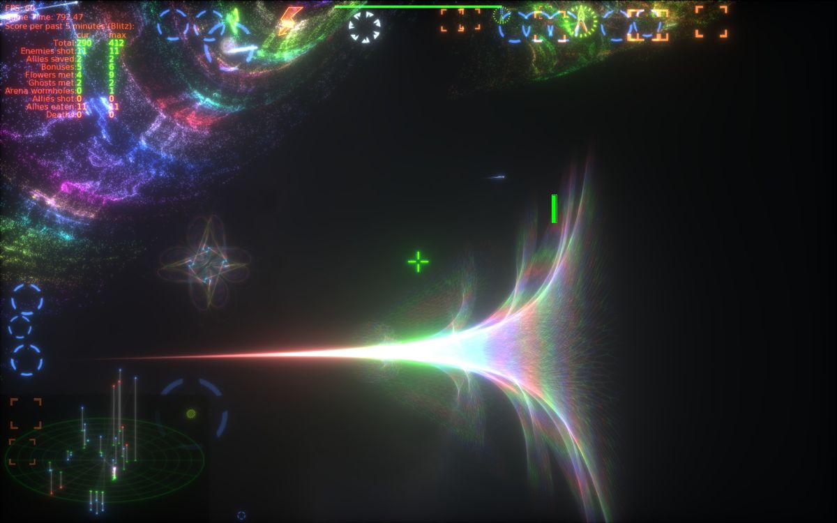 The Polynomial: Space of the Music (Windows) screenshot: A wormhole that leads to the next level