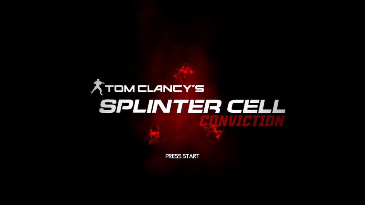 Tom Clancy's Splinter Cell: Conviction (Xbox 360) screenshot: Main title.