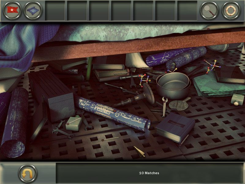 Hidden Mysteries: Titanic - Secrets of the Fateful Voyage (Macintosh) screenshot: Dean's bed - objects