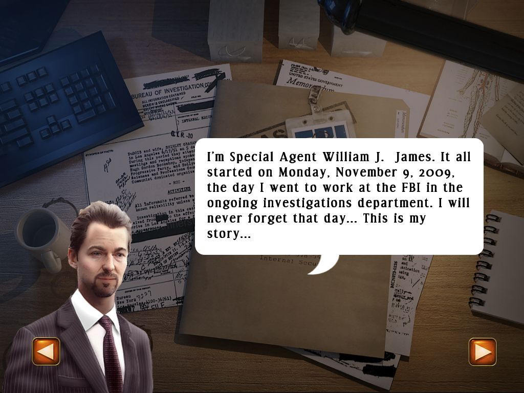 FBI: Paranormal Case (Macintosh) screenshot: Intro cutscene
