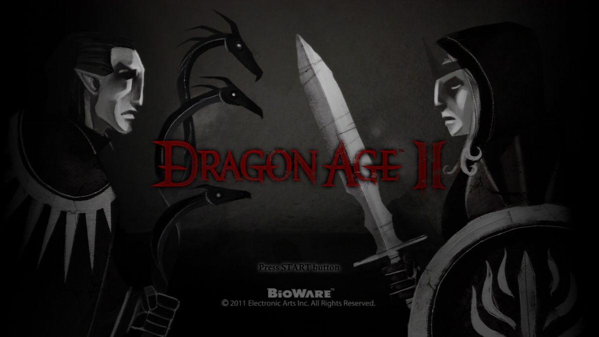Dragon Age II (PlayStation 3) screenshot: Main title.