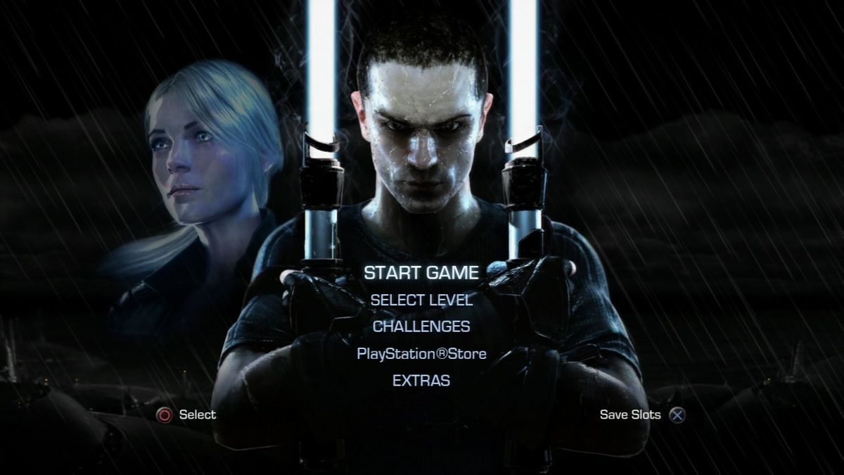 Star Wars: The Force Unleashed II (PlayStation 3) screenshot: Main menu.