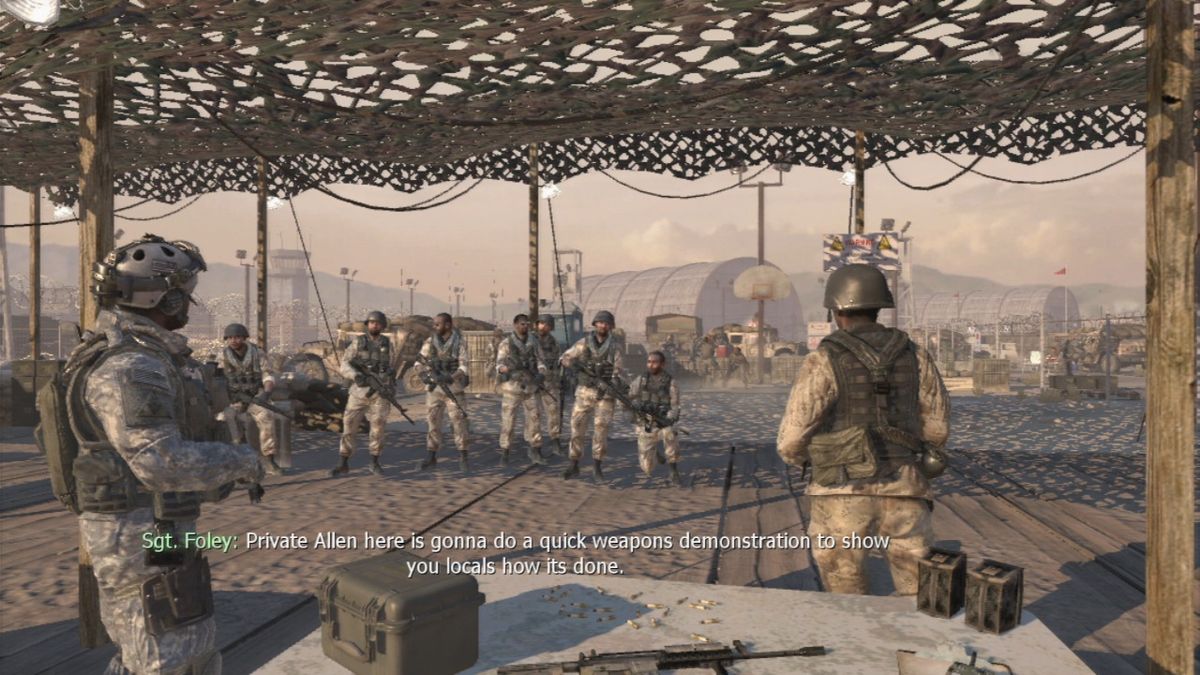 Call of Duty: Modern Warfare 2 (PlayStation 3) screenshot: Every CoD game starts with a training mission.