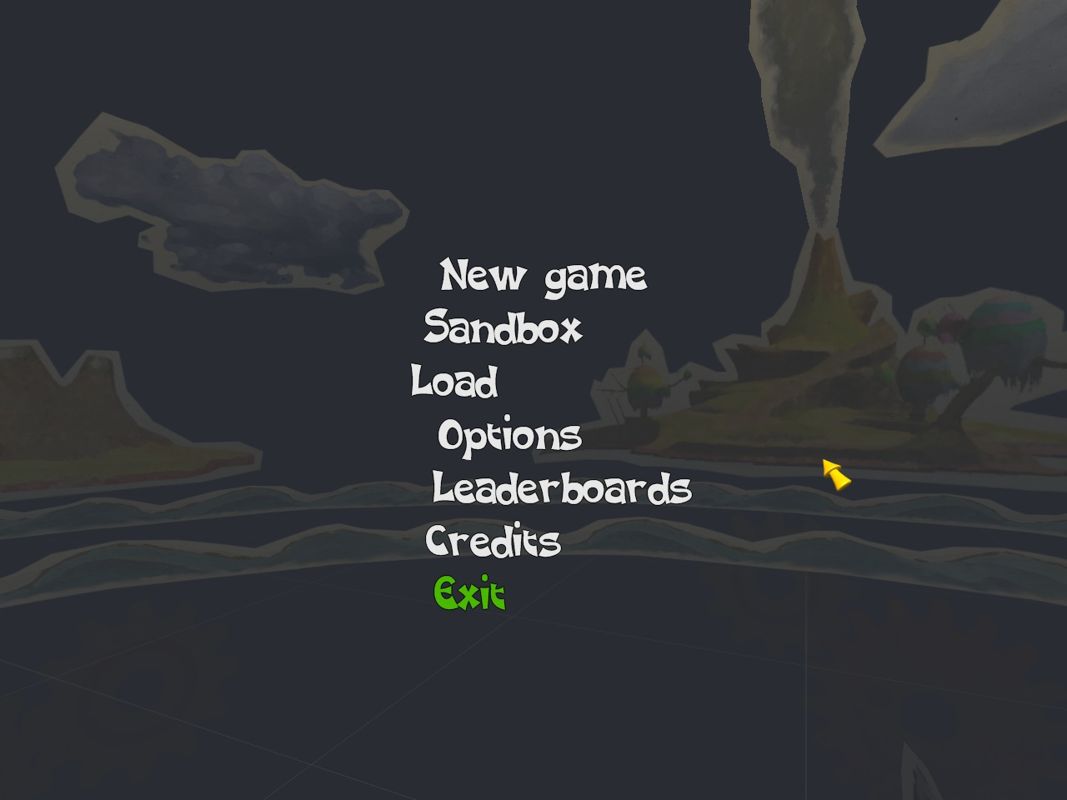 Cargo! The Quest for Gravity (Windows) screenshot: Main menu
