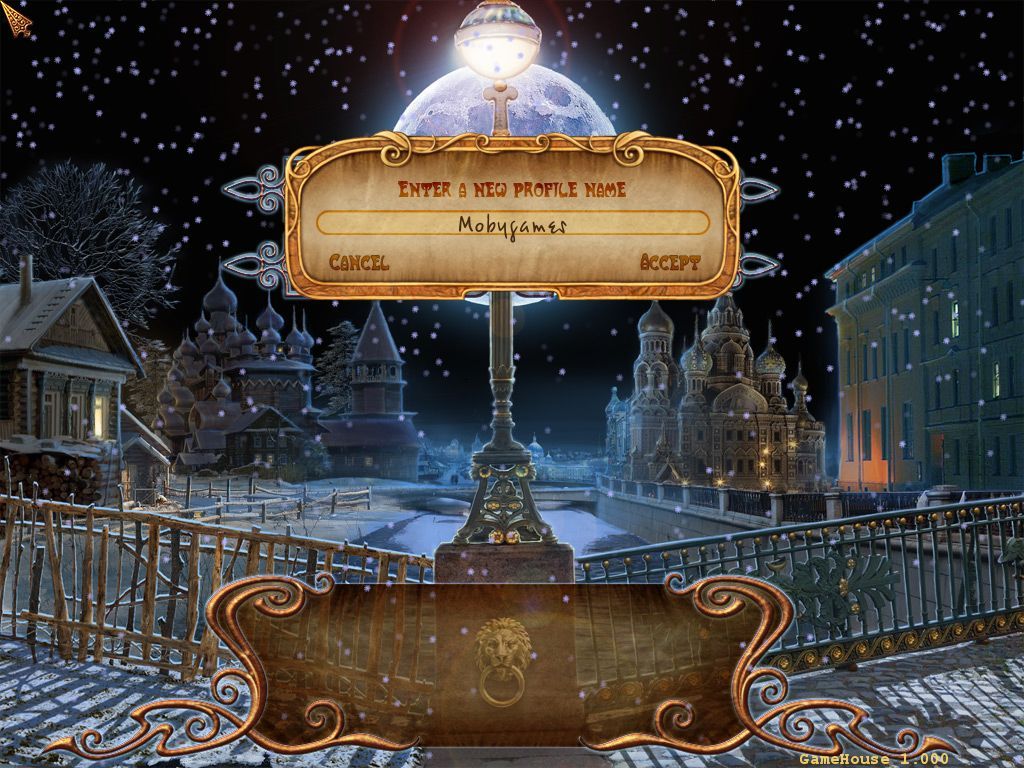 Rasputin's Curse (Macintosh) screenshot: Player name