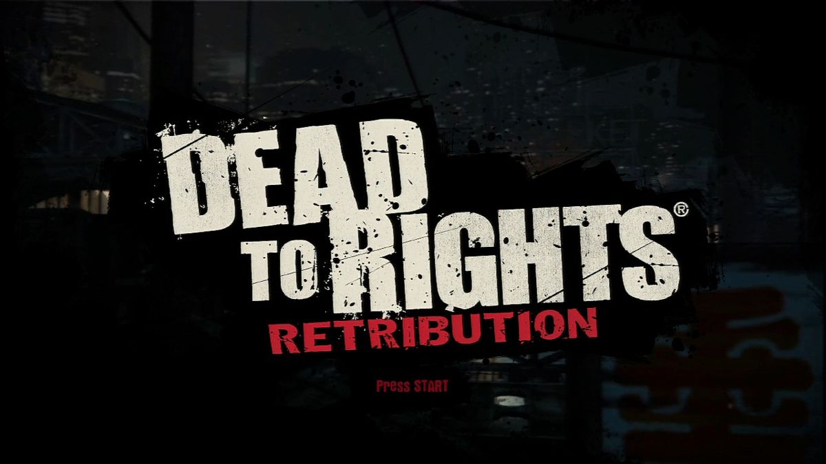 Dead to Rights: Retribution (PlayStation 3) screenshot: Main title.