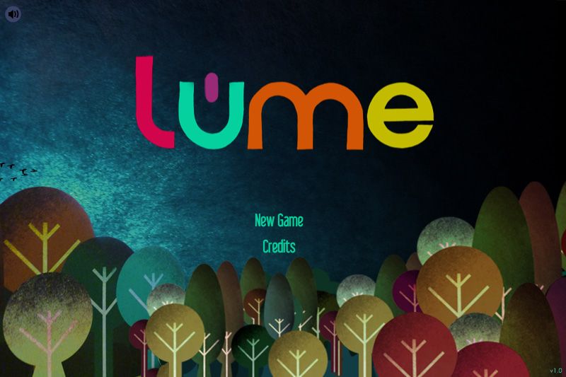 Lume (Windows) screenshot: Main menu