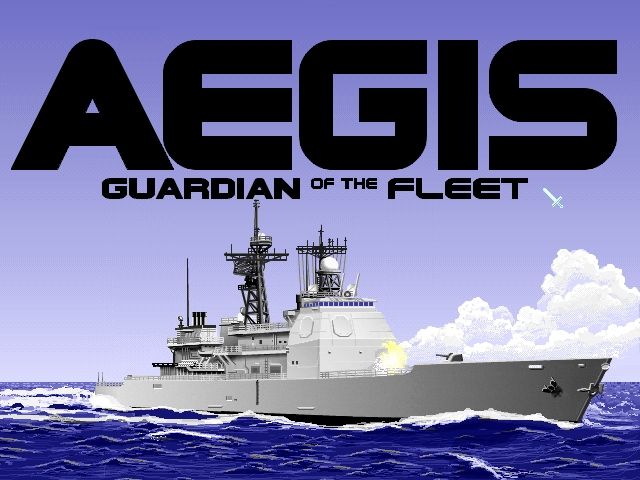 Aegis: Guardian of the Fleet (DOS) screenshot: Title screen