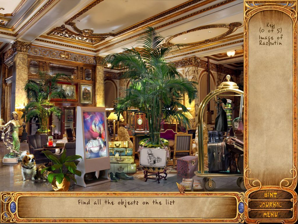 Rasputin's Curse (Macintosh) screenshot: Hotel - objects
